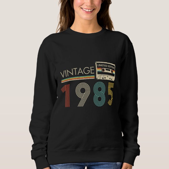 Sweatshirt Cassette vintage 1985 (Devant)