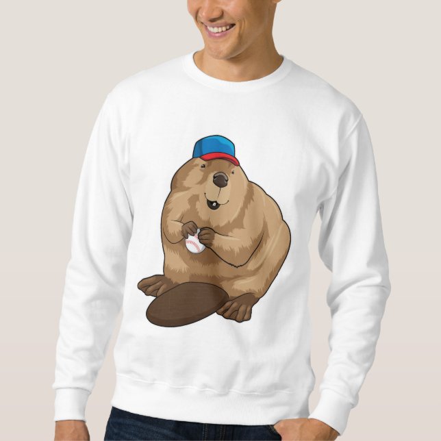 Sweatshirt Castor au baseball avec baseball (Devant)