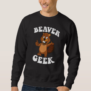Sweatshirt Castor Geek Barrage de castor et castor Lumberjack