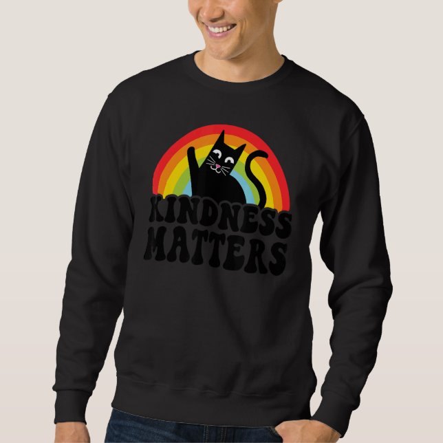 Sweatshirt Cat Anti-Amputation Arc-En-Ciel, La Douceur, Ça A  (Devant)