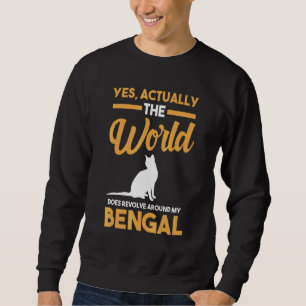 Sweatshirt Cat Bengale