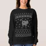 Sweatshirt Cat Butt Christmas Winter Holiday Ugly Sweater Pat<br><div class="desc">Cat Butt Noël Vacances d'hiver Vilain doux Motif</div>
