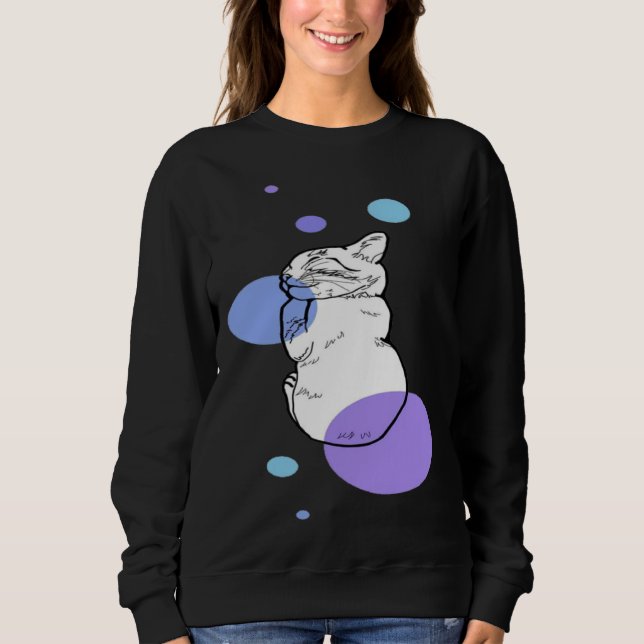Sweatshirt Cat cat  Cat  ca   cat women  2 (Devant)