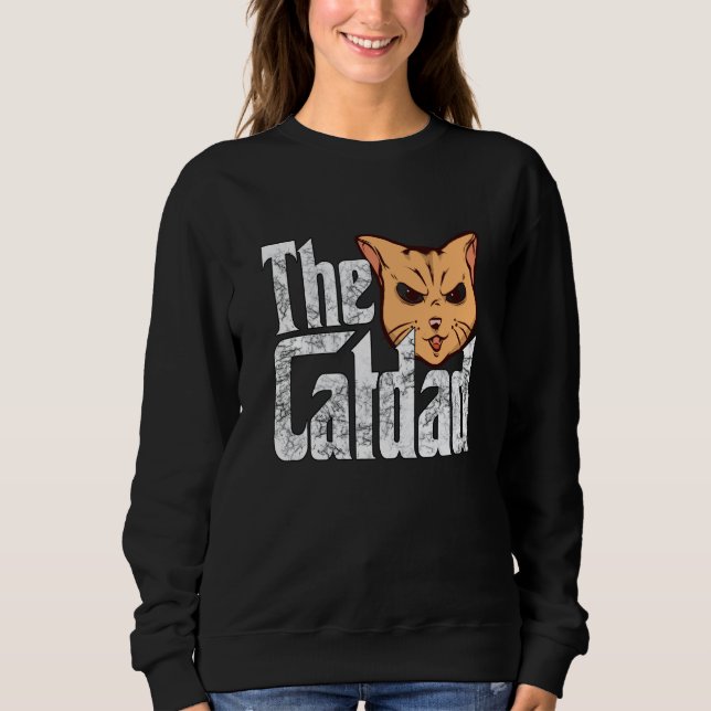 Sweatshirt Cat Dad The Catfather Crazy Cat Father Kitty Daddy (Devant)
