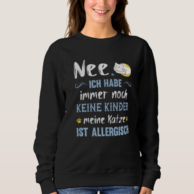 Sweatshirt Cat Dire Cat Mum Cat Titulaire Amusant (Devant)