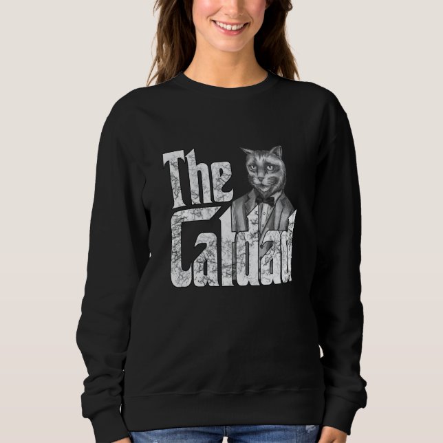 Sweatshirt Cat Father The Catfather Crazy Cat Dad Papa  1 (Devant)
