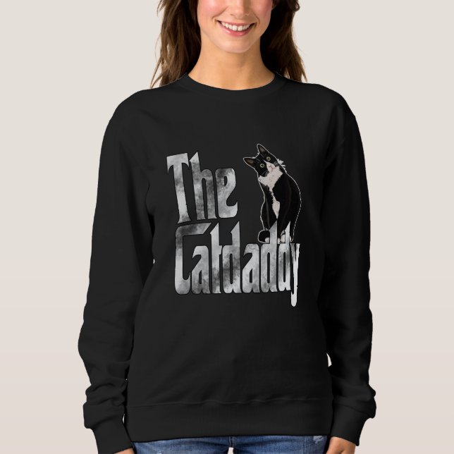 Sweatshirt Cat Father The Catfather Crazy Cat Dad Papa  4 (Devant)