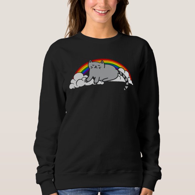 Sweatshirt Cat Lgbt (Devant)