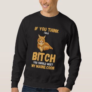 Sweatshirt Cat Maine Coon