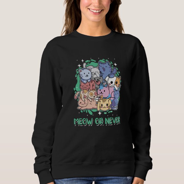 Sweatshirt Cat Memes Kitten Cat Mom Animal Pun (Devant)