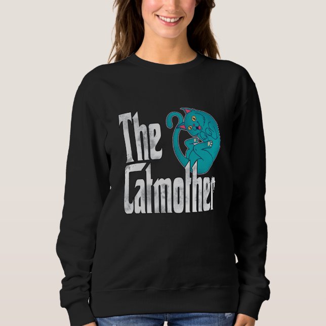 Sweatshirt Cat Mom Catmother Crazy Cat Mother Kitty Mommy  1 (Devant)