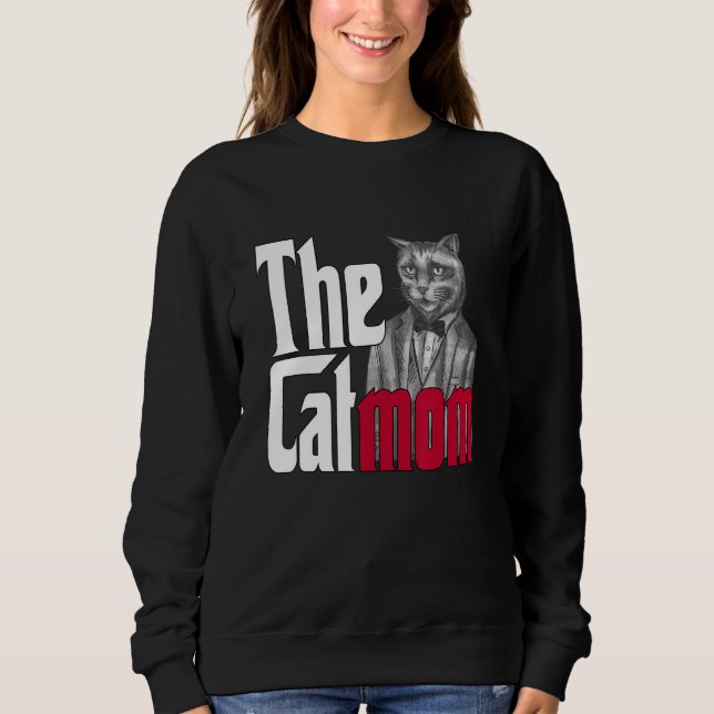 Sweatshirt Cat Mother Le Catmos Crazy Cat Maman Maman 1 (Devant)