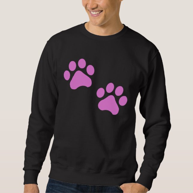 Sweatshirt Cat Paws  Girl Woman Cat (Devant)