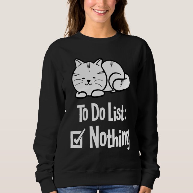 Sweatshirt Cat Top Meow Kitty Funny Cats Mom And Cat Dad   6 (Devant)