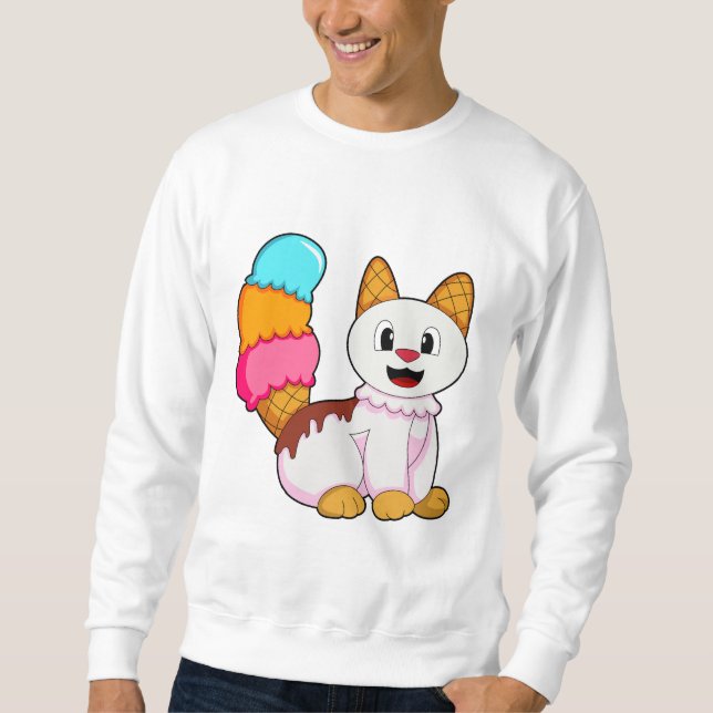 Sweatshirt Cat with popsicle (Devant)