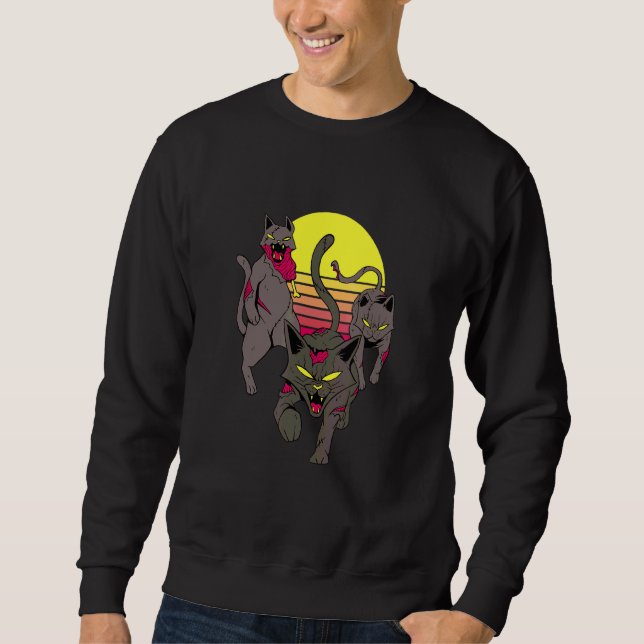 Sweatshirt Cat Zombies (Devant)