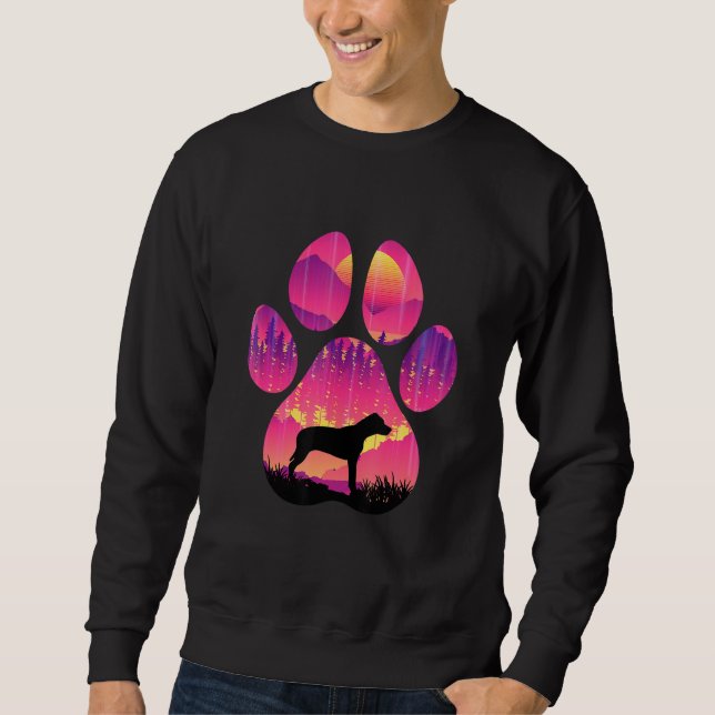 Sweatshirt Catahoula Leopard Paw Mom Dad Dog  Women Men (Devant)