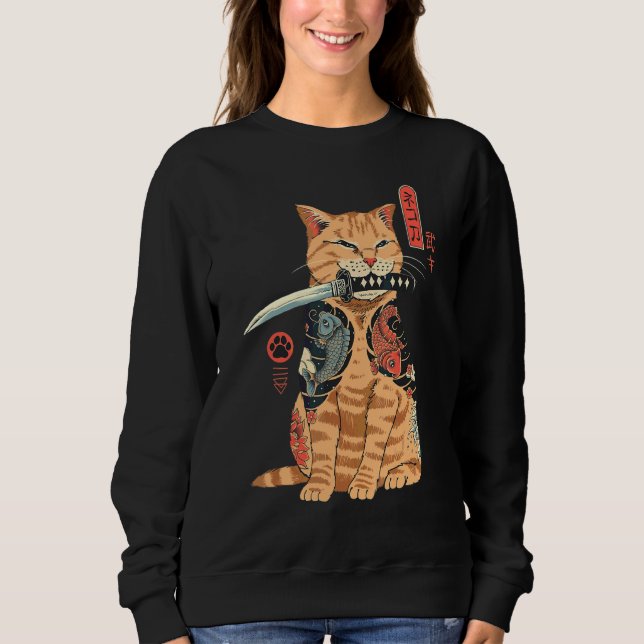 Sweatshirt Catana Cat (Devant)
