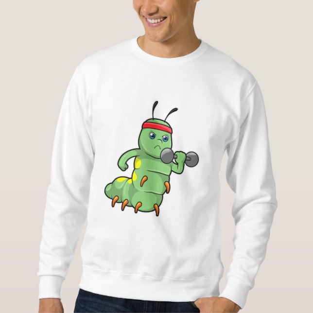 Sweatshirt Caterpillar at Strength entraînement avec Dumbbell (Devant)