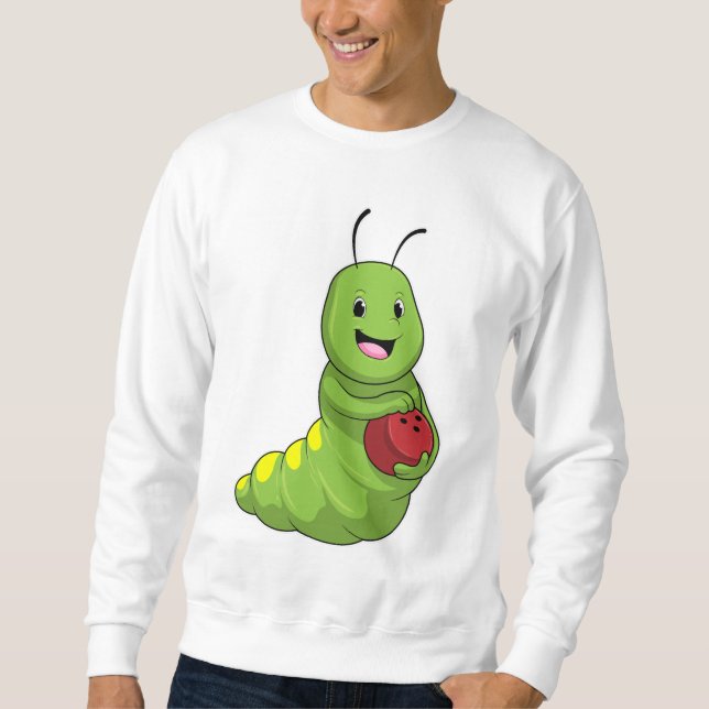 Sweatshirt Caterpillar au Bowling avec Bowling ball (Devant)