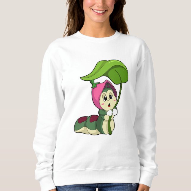Sweatshirt Caterpillar avec feuille (Devant)