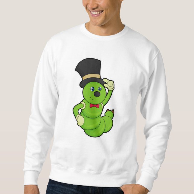 Sweatshirt Caterpillar en Groom avec Casquette (Devant)