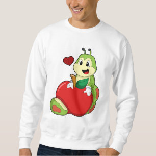 Sweatshirt Caterpillar with Apple