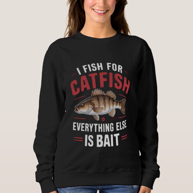 Sweatshirt Catfish Pêche Poisson Catfish Chasseur Whisperer H (Devant)