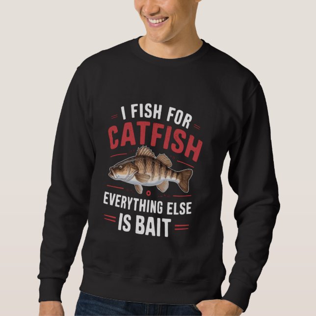 Sweatshirt Catfish Pêche Poisson Catfish Chasseur Whisperer H (Devant)