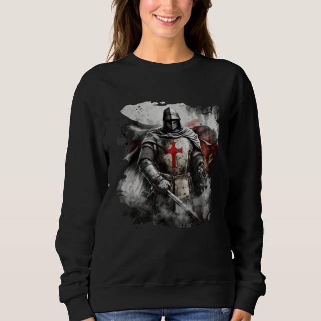 Sweatshirt Catholic Templar Knights Crusader (Devant)