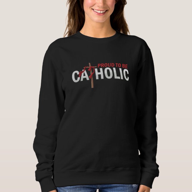 Sweatshirt Catholique Orthodoxe Fier Jésus Dieu Follower Croi (Devant)