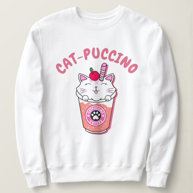Sweatshirt Catpuccino (Design devant)