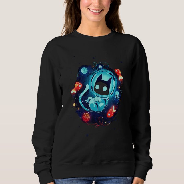 Sweatshirt Catronaut Cat Astronaut space cat 2 (Devant)