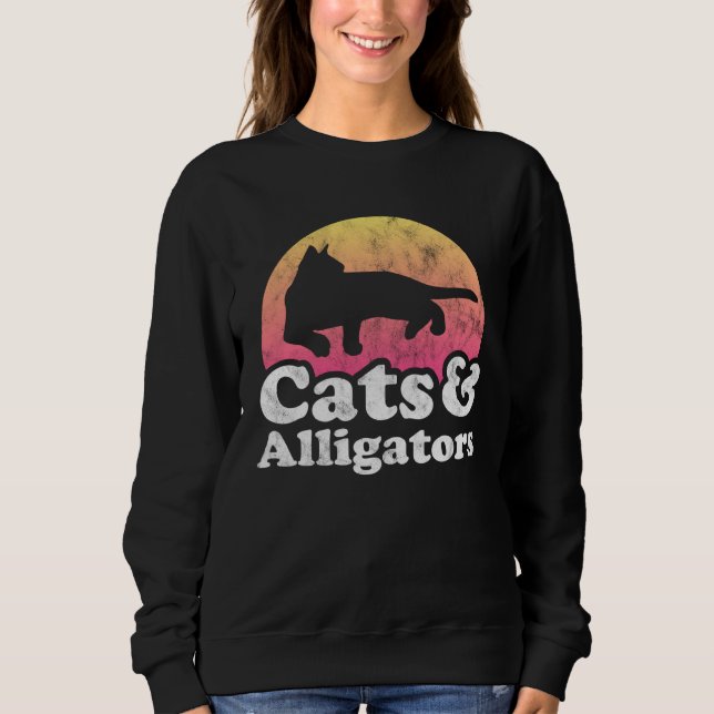 Sweatshirt Cats and Alligators Alligator for Men Women Boys o (Devant)