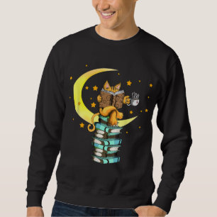 Sweatshirt Cats Café Lecture Kat Livres Lire Stubenter Kitte