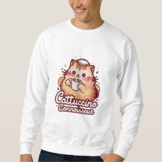 Sweatshirt Cattuccino Connoisseur Aime Tant Le Café