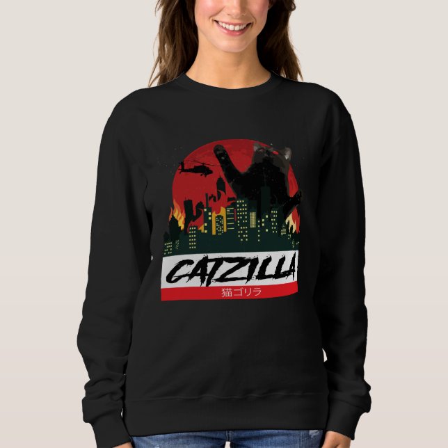 Sweatshirt CATZILLA   Kitty for Cat  Cat Owner (Devant)