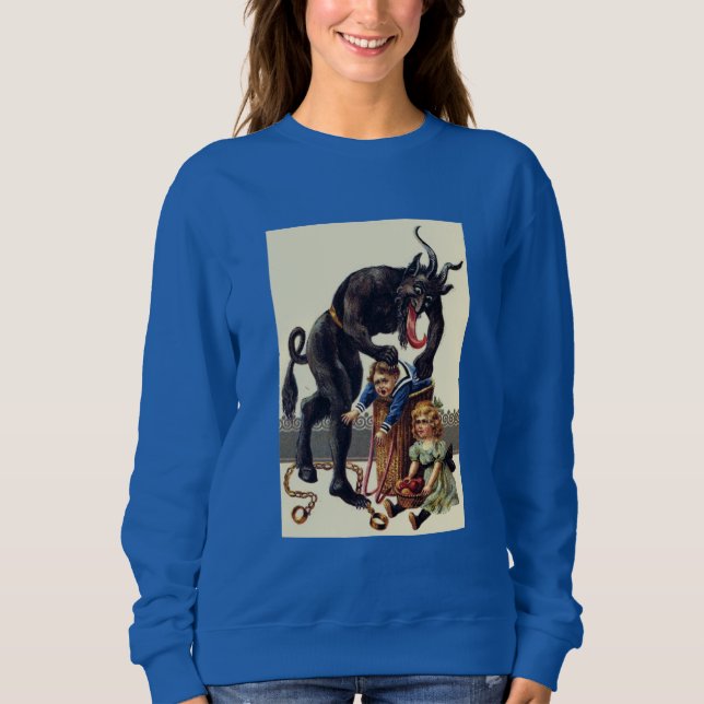 Sweatshirt cauchemar noël krampus (Devant)