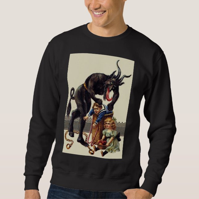 Sweatshirt cauchemar noël krampus (Devant)