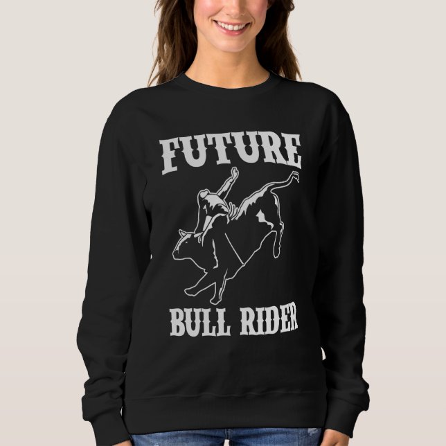 Sweatshirt Cavalier de Taureau en Formation Futur Cavalier de (Devant)