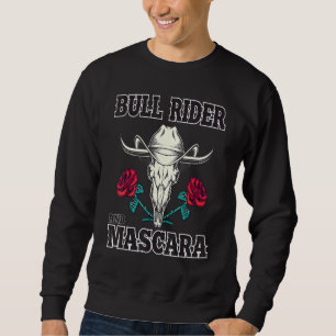 Sweatshirt Cavalier de taureau et cowgirl mascara Course de t