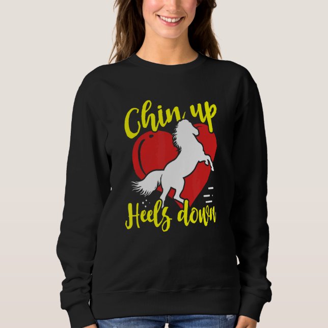 Sweatshirt Cavalier Tête Haute Talons Bas (Devant)