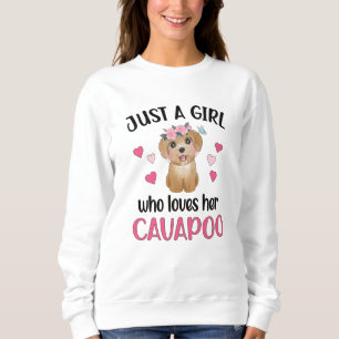 Sweatshirt Cavapoo Dog Girl Cavoodle Amoureux des chiens Cava