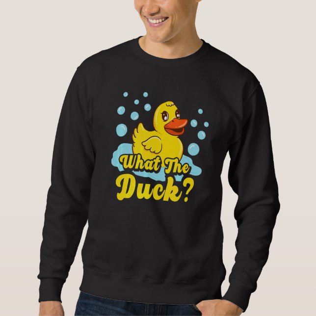Sweatshirt Ce canard jaune caoutchouc canard (Devant)