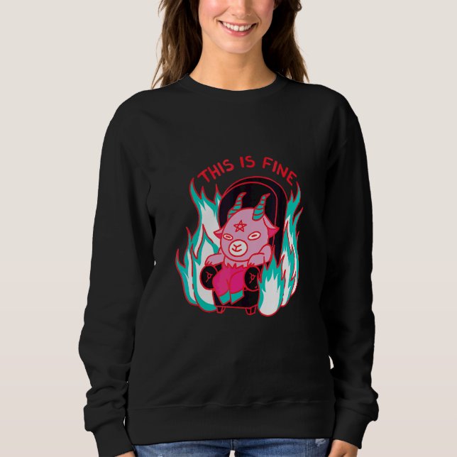 Sweatshirt Ce Diable de Canapé Relâché Va Bien (Devant)