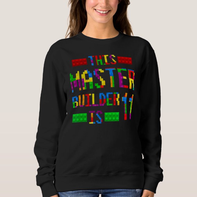 Sweatshirt Ce Maître Constructeur 11 Ans Né 2011 Élévent (Devant)