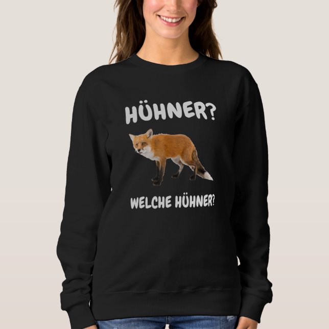Sweatshirt Ce mème de renard de poulet (Devant)