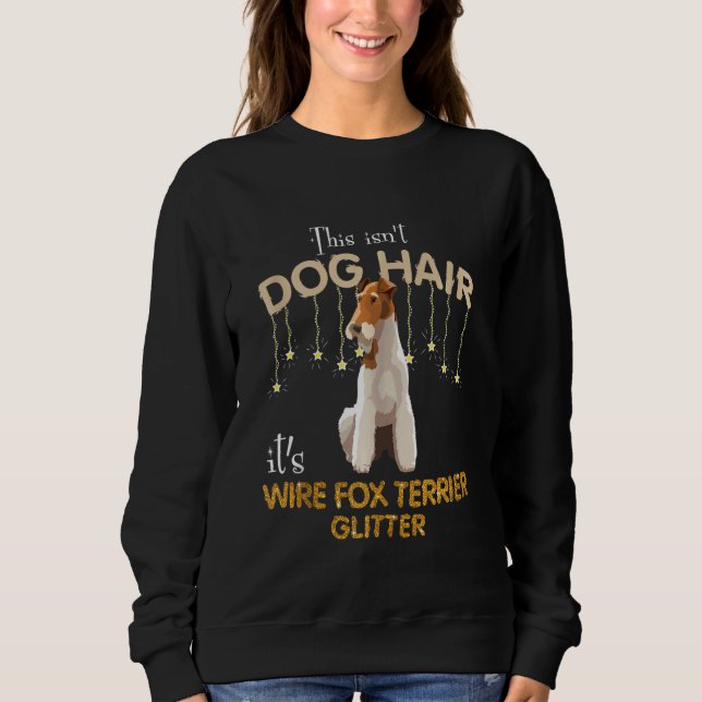 Sweatshirt Ce n'est pas des cheveux de chien C'est de la Part (Devant)