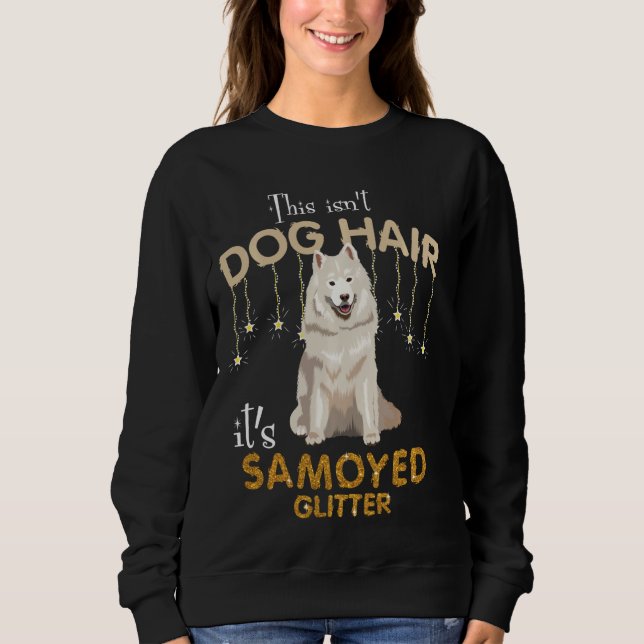 Sweatshirt Ce n'est pas des cheveux de chien C'est de la Part (Devant)
