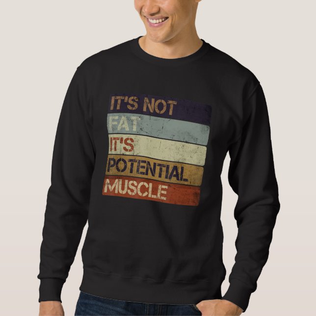 Sweatshirt Ce n'est pas grasse C'est le potentiel Muscle Funn (Devant)